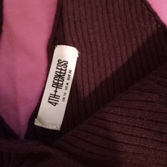 Brown knit tank 4th and Reckless - Picture 3 of 3